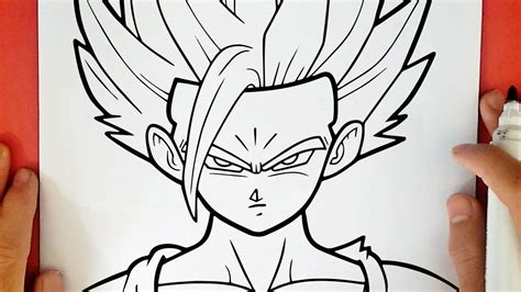 gogan dibujo|easy gohan drawing.